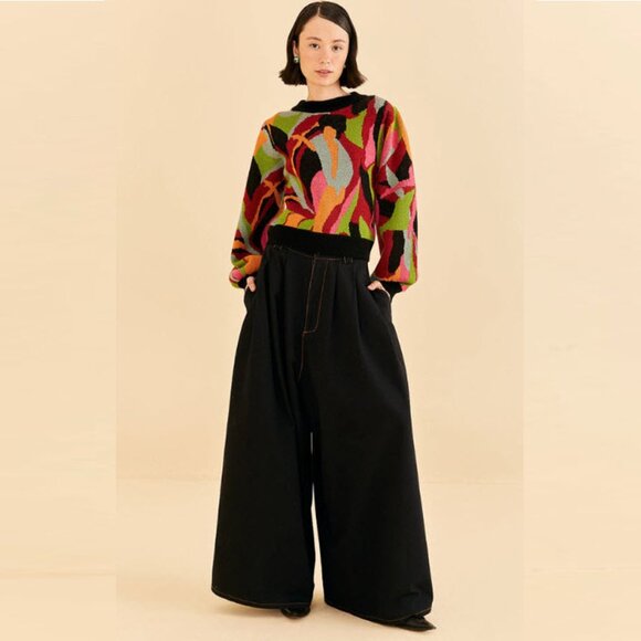 FARM RIO The Multicolor Dance Knit Sweater - Picture 4 of 15